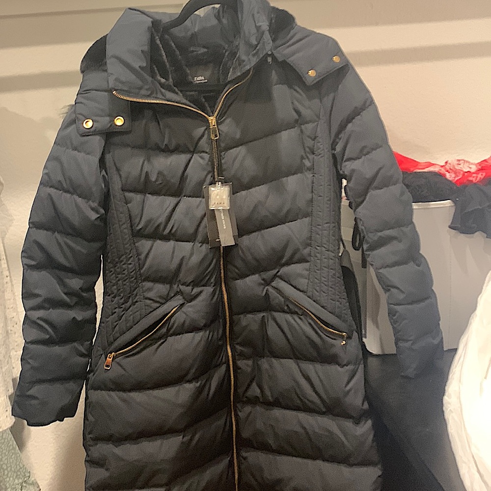 Zara black coat